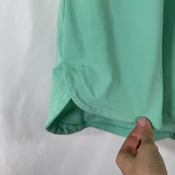 Squat Wolf Tank Top Women's Medium Teal Breathable Crew Neck Stretch Nylon - Picture 6 of 8